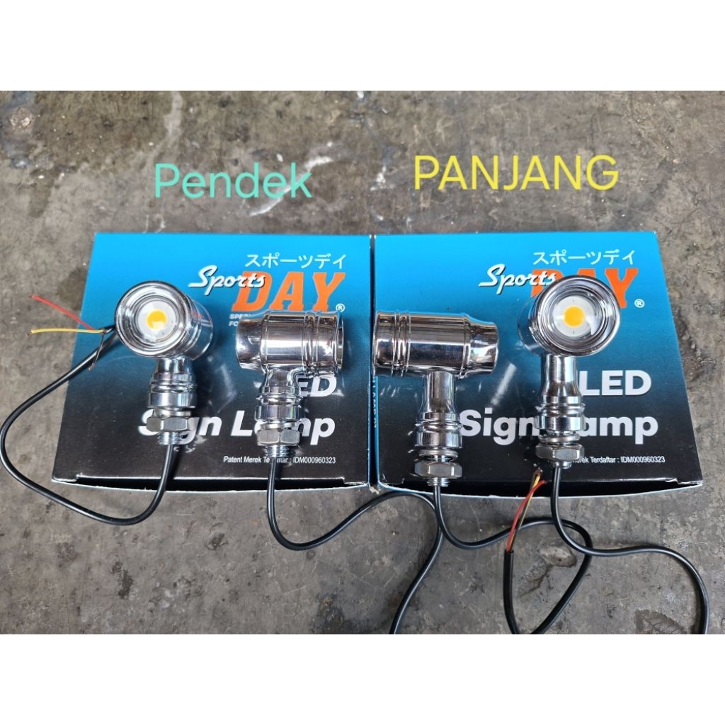 Lampu motor sein sen reteng led Scope Panjang dan Pendek CB GL Tiger Megapro