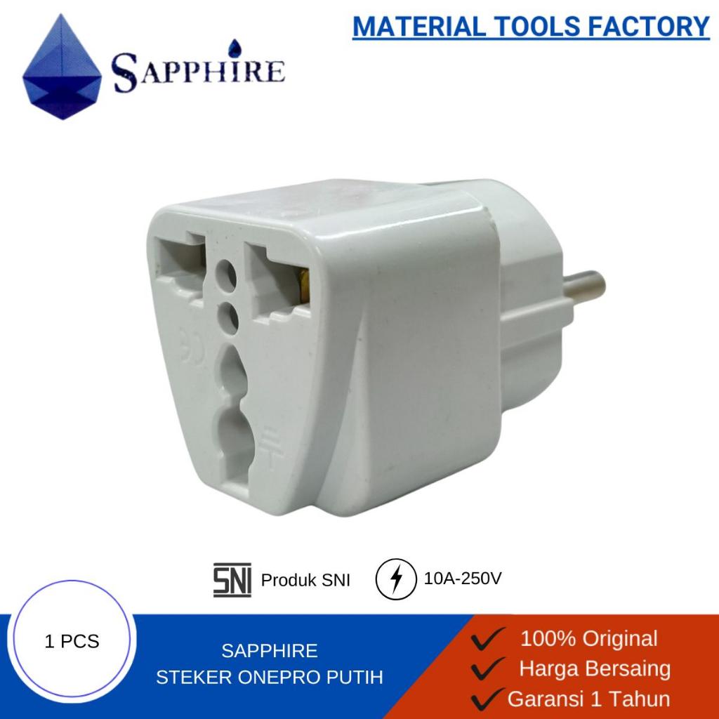 Steker Onepro - Steker Serbaguna - Over Steker Universal Colok Kaki 3 - Adaptor Kaki 3 ke Kaki 2 - C