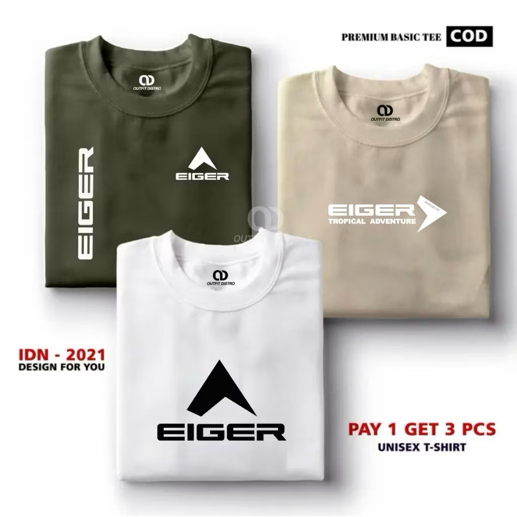 Buy 1 Get 3 pcs | Kaos distro pria cotton combed 30s | kaos distro premium | kaos pria original | ka