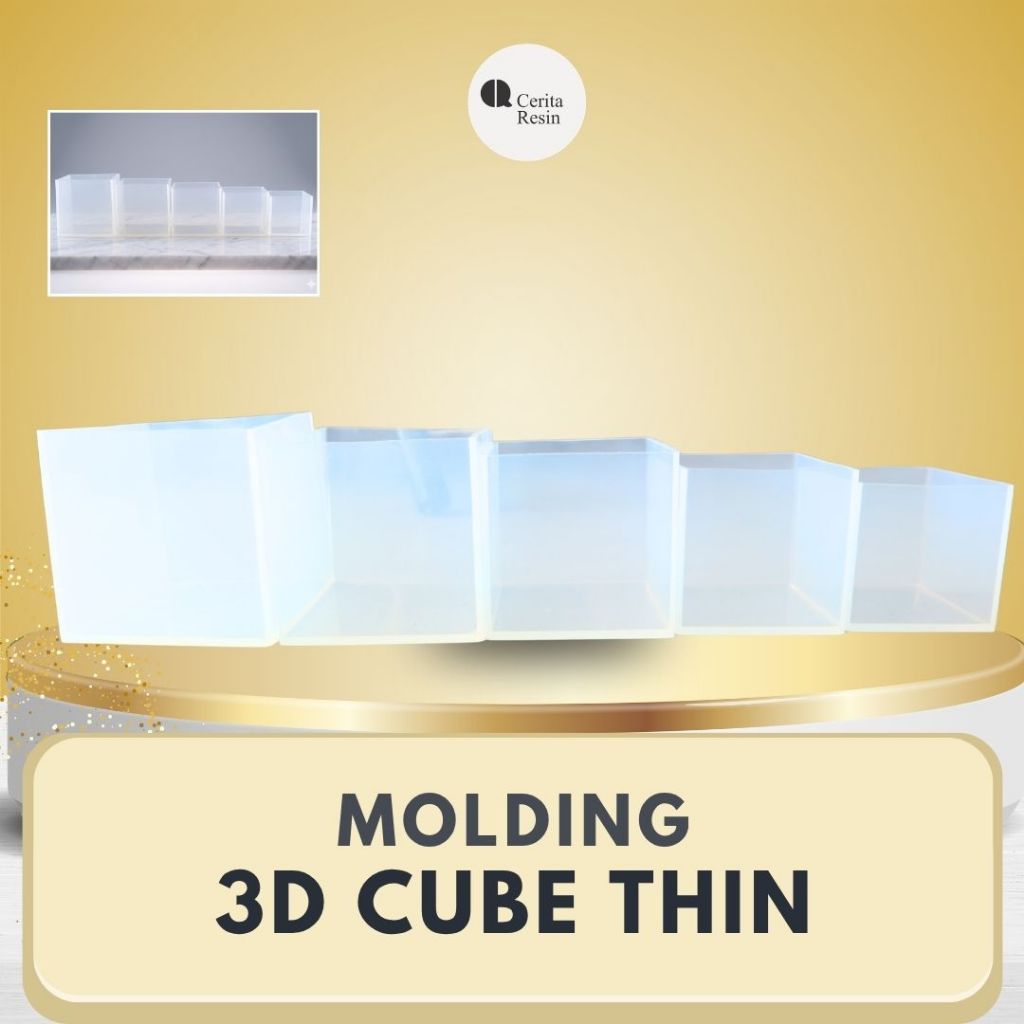 Cerita Resin - Molding Cetakan Resin Silikon 3D Cube