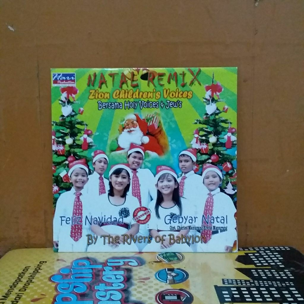 VCD ORIGINAL NATAL REMIX ZION CHILDREN'S VOICES BERSAMA HOLY VOICES & JEWIS