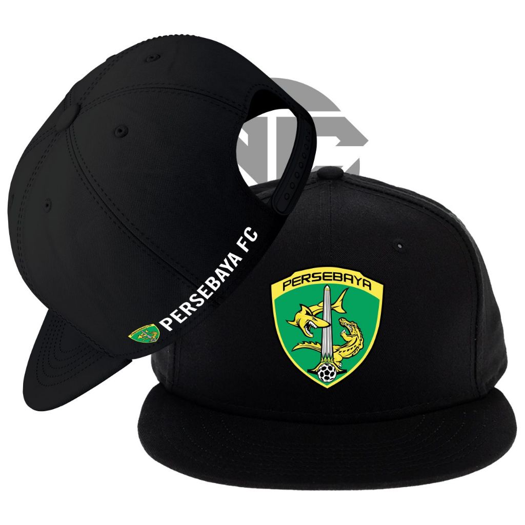 Topi Snapback Topi Trucker Topi Jaring Sepak Bola PERSEBAYA SURABAYA FC Distro Allsize Unisex