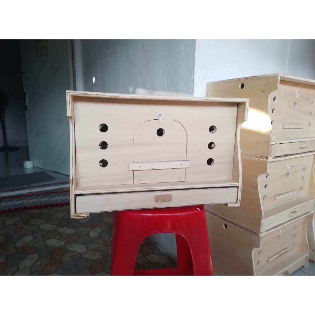 kandang merpati gupon bahan triplek 9mm ukuran 35x25x22