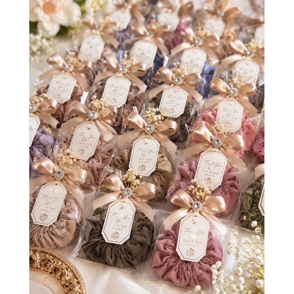 souvenir pernikahan ikat rambut (50pcs) / souvenir murah / souvenir pernikahan / souvenir nikah / gr