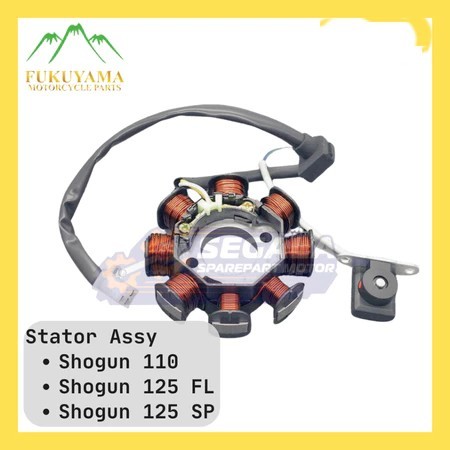 Spull Komplit Stator Assy Fukuyama Shogun 110 Shogun 125 FL SP Spul 100% Original