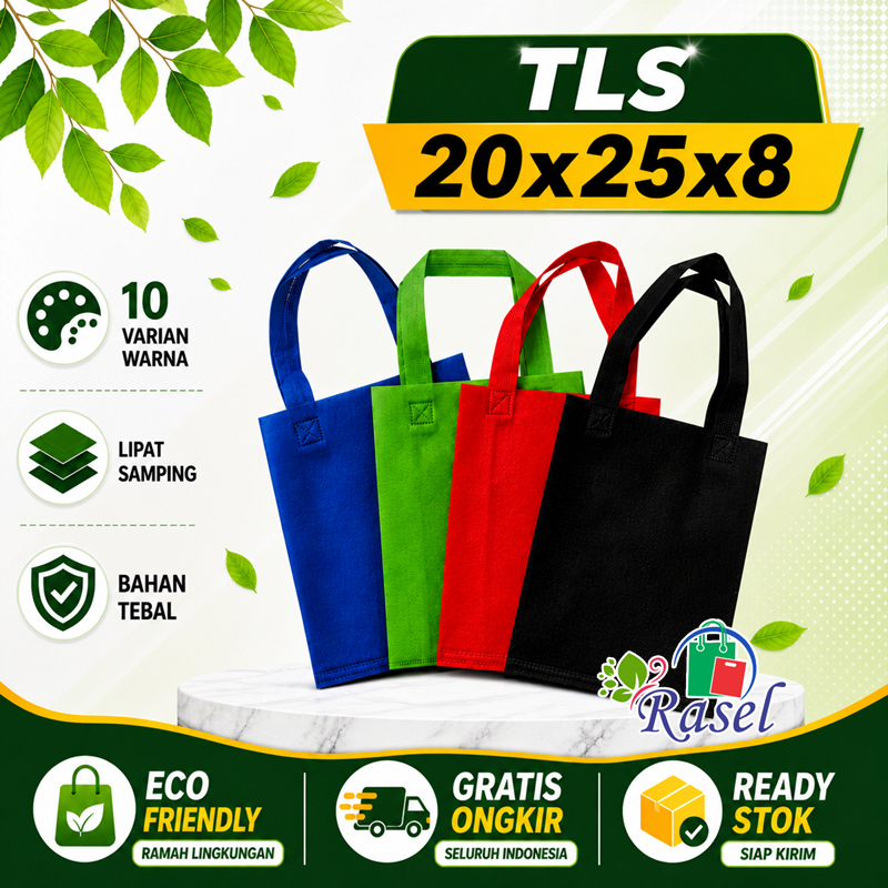 Tas 20x26x9 souvenir konter hp skin care optik kacamata apotek goody bag goodie skincare handphone