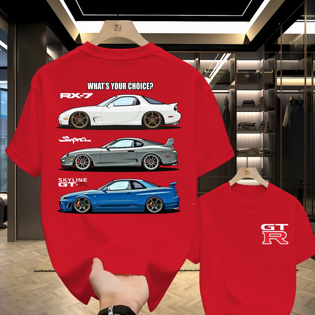 GTR R33 Best Shirt Design Skyline R34 R35 Fan T Shirt Men Short Sleeve Japan Classic JDM Car Tops Hi