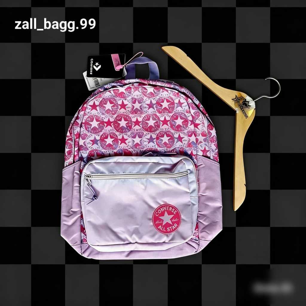 PROMO Backpack Ransel Converse ALL STAR Pink Purple Fulltag