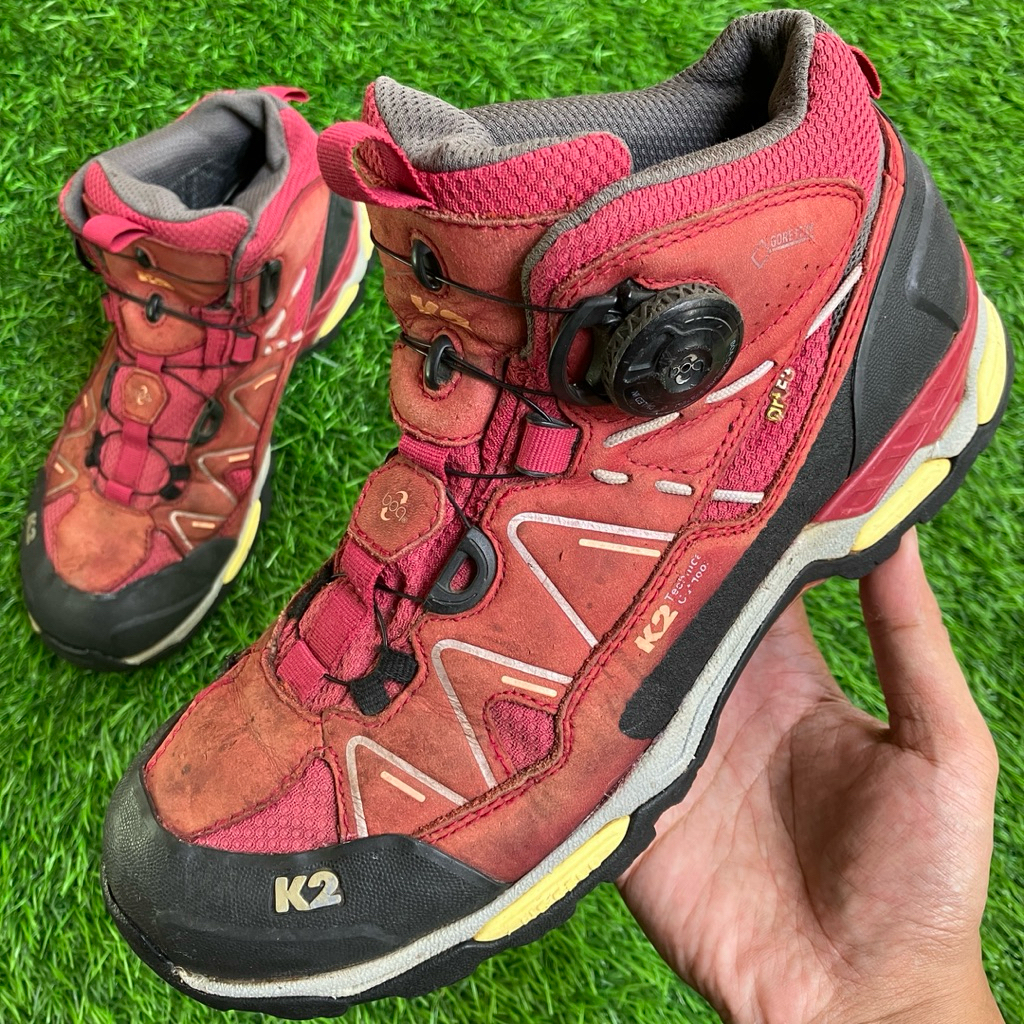 K2 GTX Technical Outdoors Red Leather shoes size 39