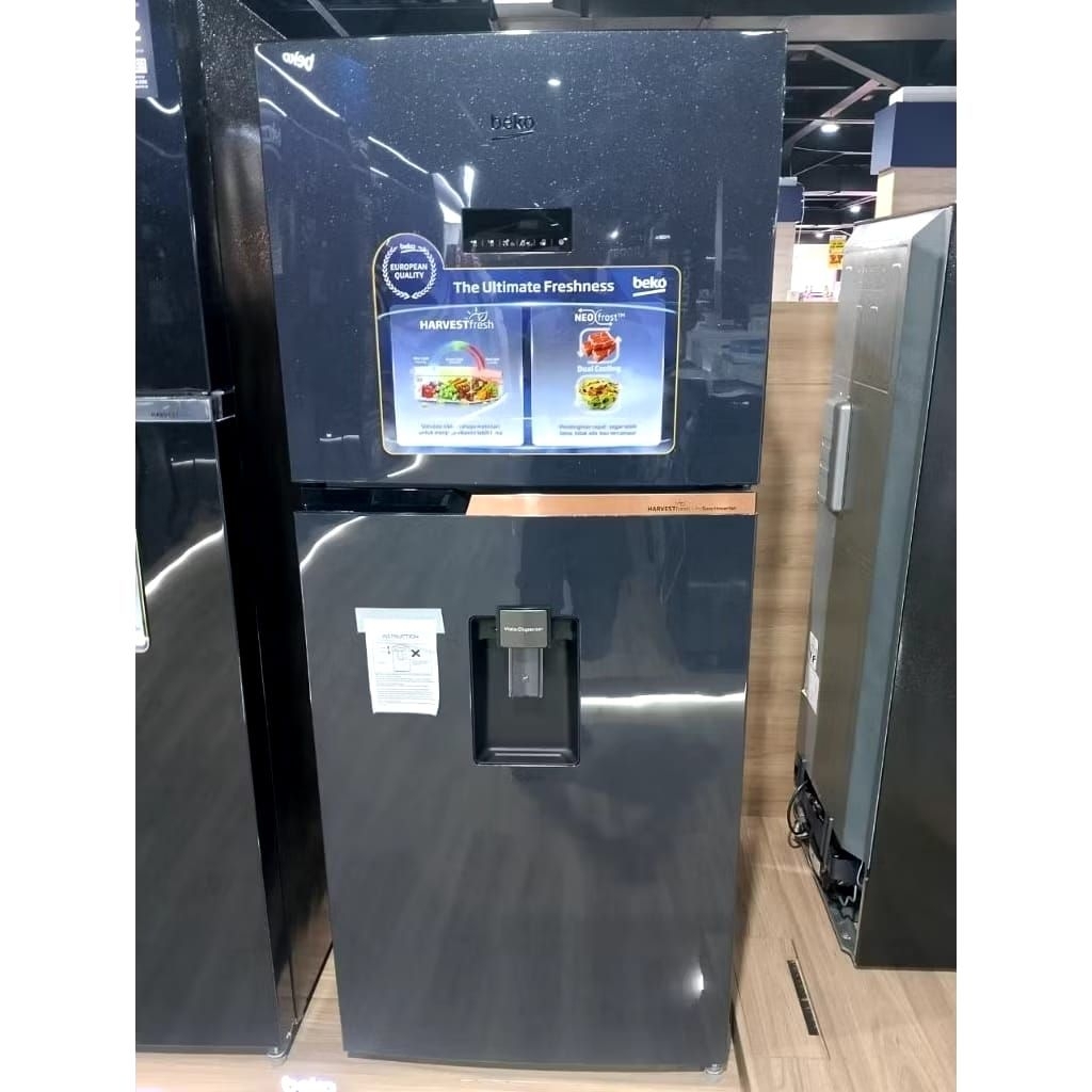 Beko Kulkas 2 Pintu RDNT376E50VDUGBL - Kapasitas 375liter