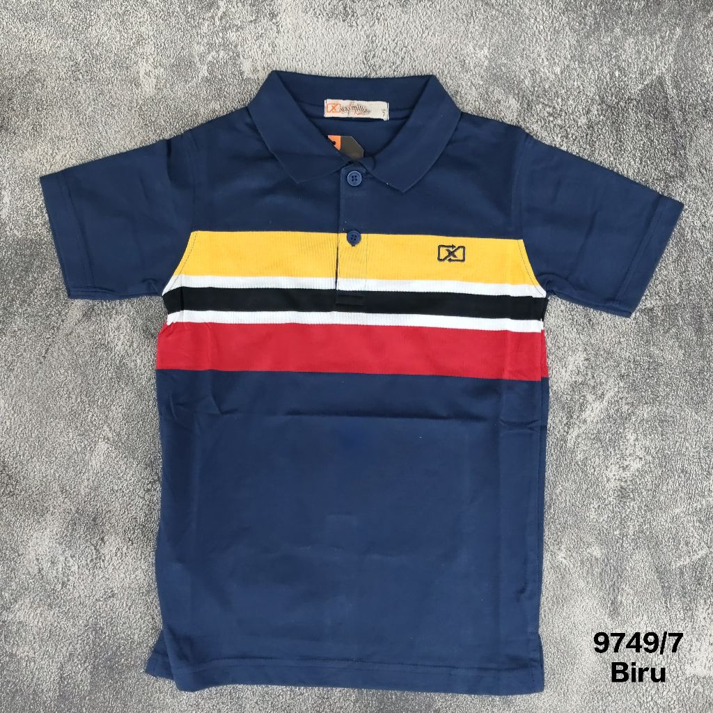 Kaos Krah Lengan Pendek Anak maxmillian Original