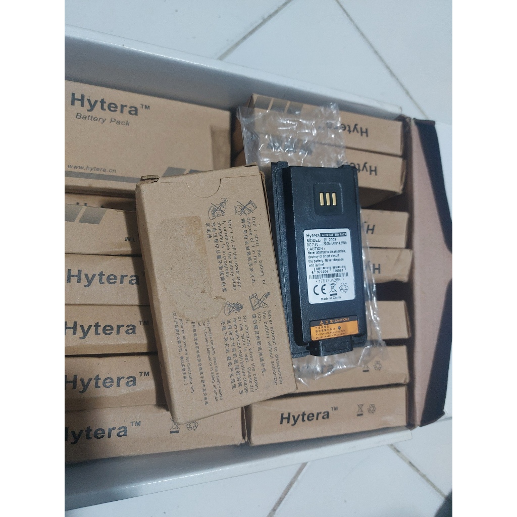 BATERAI HYTERA PD788 BARU PD688 LITHIUM BATRE HYTERA PD 788 ASLI HYTERA BL-2008 AWET