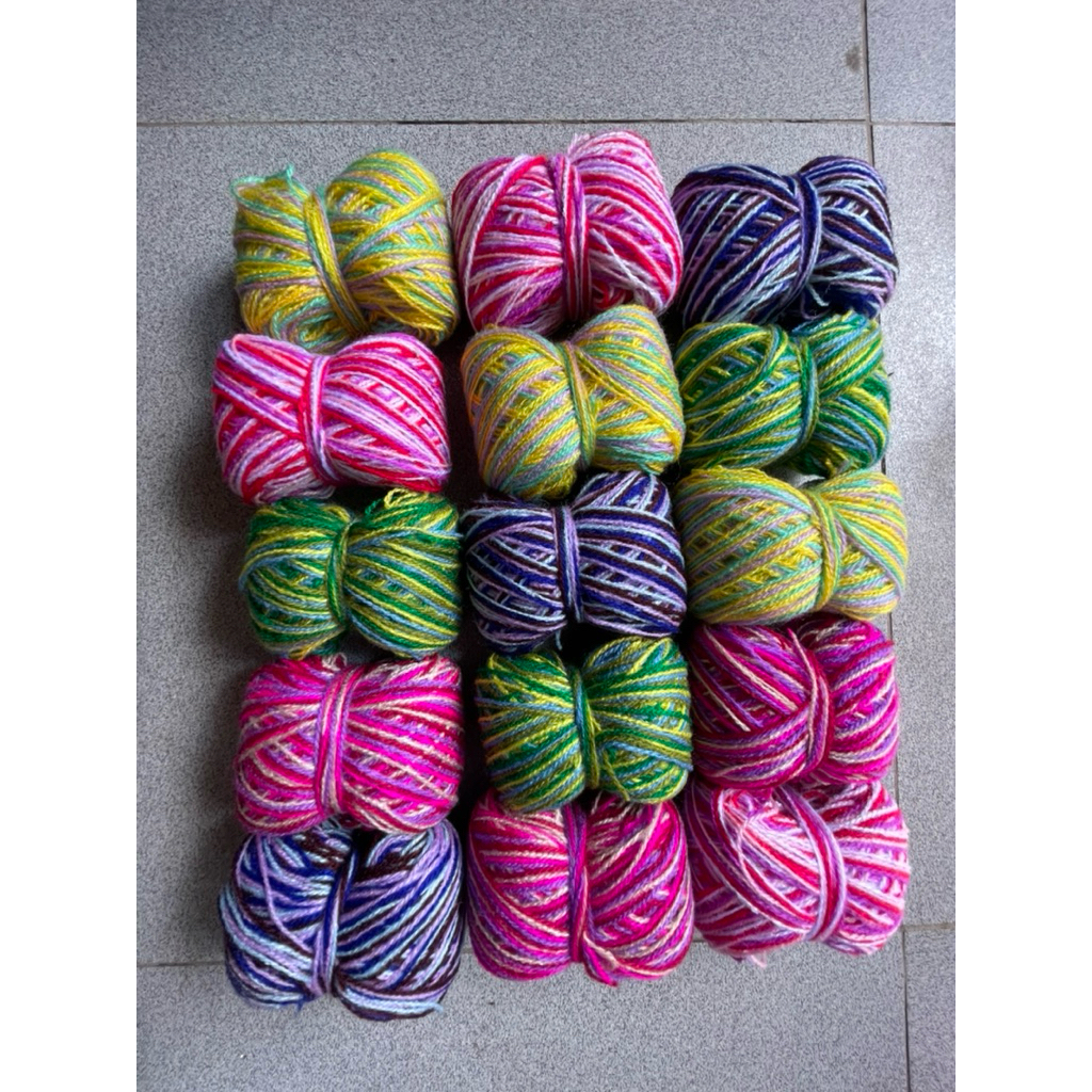 WOOL.ID / Benang wol sembur / Benang wol ombre / Benang wol / Benang wol mix / Benang wol campur / B