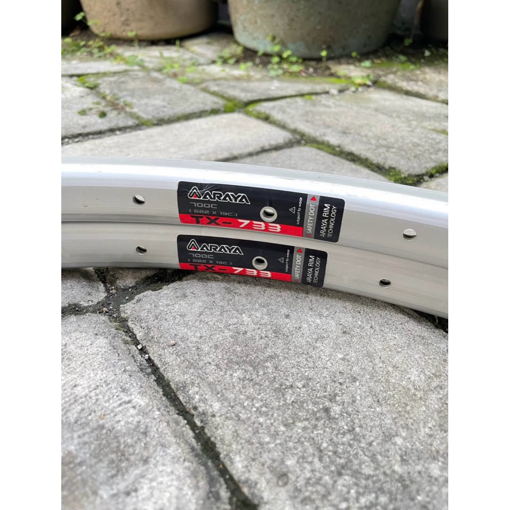 Velg Araya TX-733 Silver 36 Hole 700C Nos