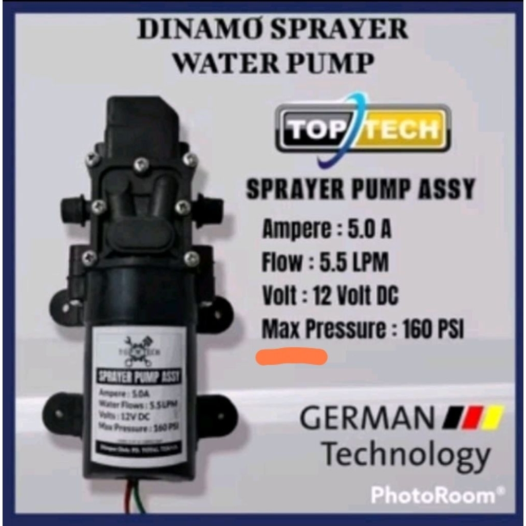 Dinamo sprayer elktrik / Dinamo Toptech untuk sprayer gendong / Dinamo mesin sprayer gendong elektri