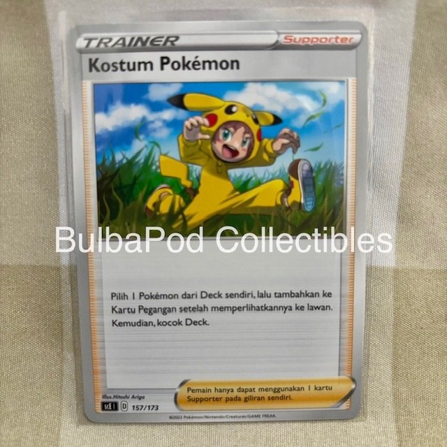 Pokemon TCG Indonesian Kostum Pokemon SCE 157/173 V Starter Deck Kebangkitan
