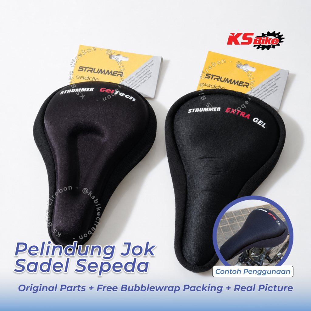 Cover Sadel Sepeda Strummer SC042 GelTech dan SC062 ExtraGel Saddle Cover Pelindung Jok Nyaman Empuk