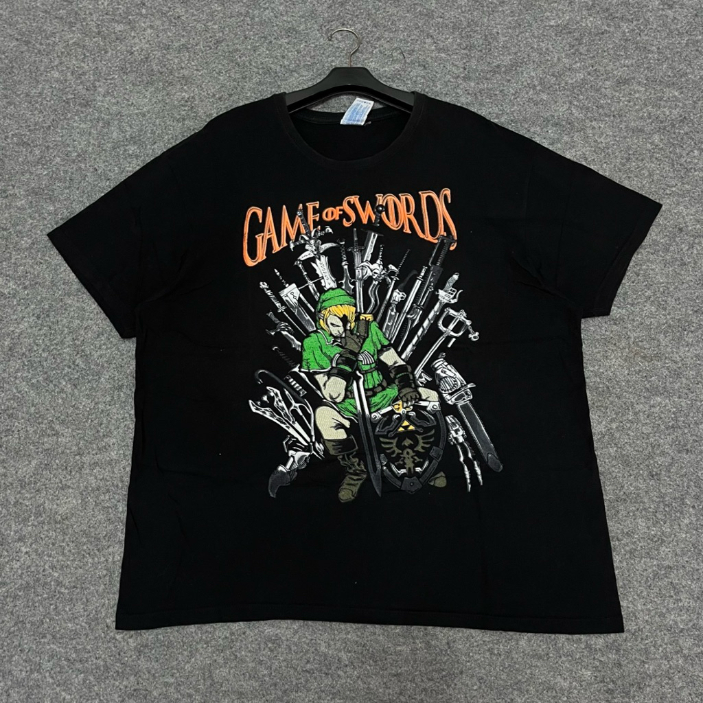 Vintage Built Up Oversized Legend of Zelda Parody T-shirt