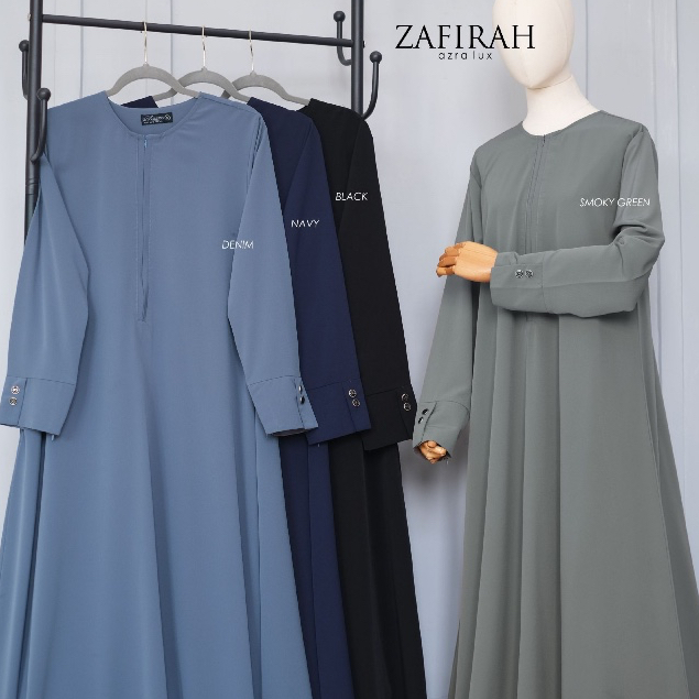 Zafirah Gamis & Khimar Bahan Azra Lux by Al Hauraa