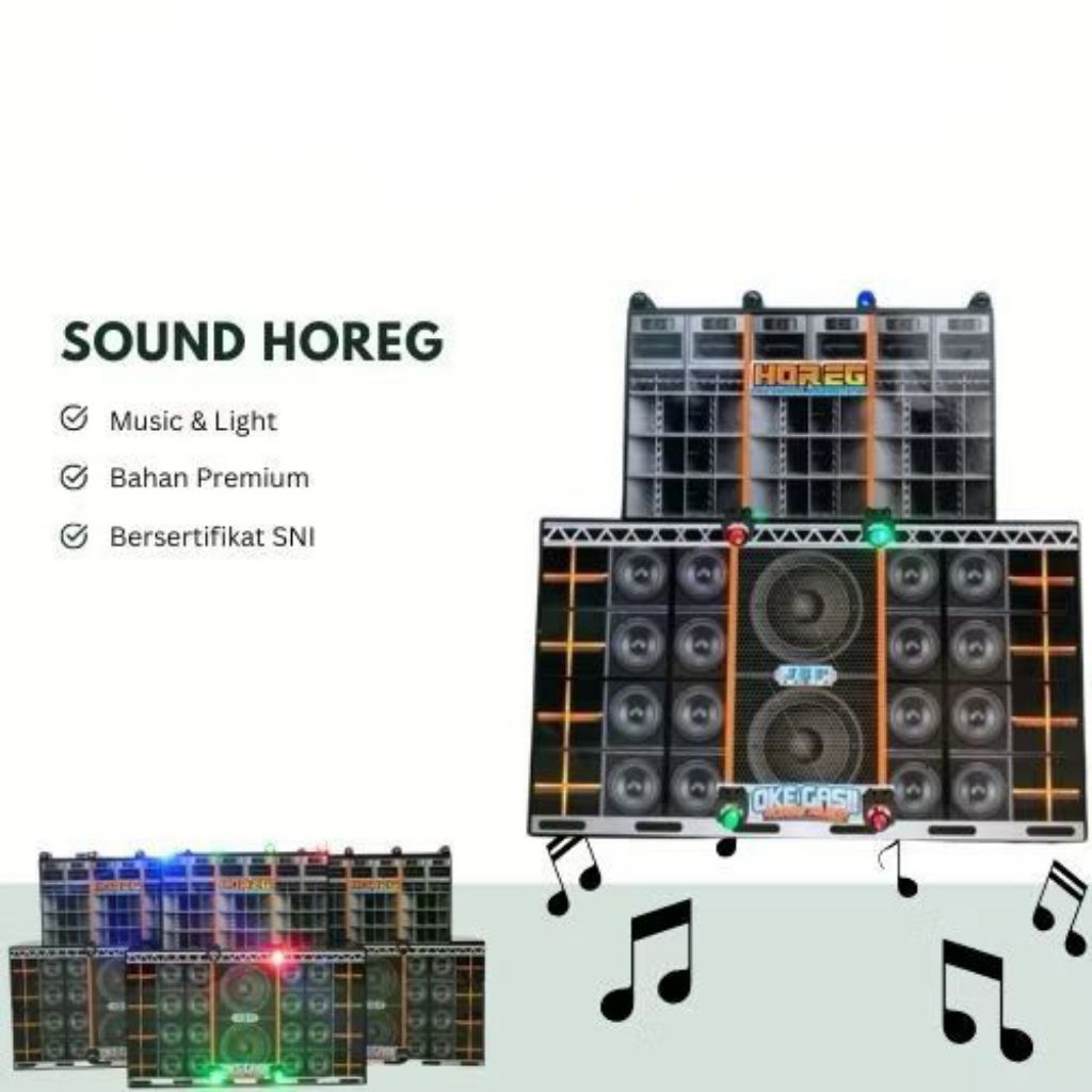 KI17 Miniatur Speaker Sound System Horeg Sound Horeg Mini Lampu Dan Musik OkeGas Sound Sistem