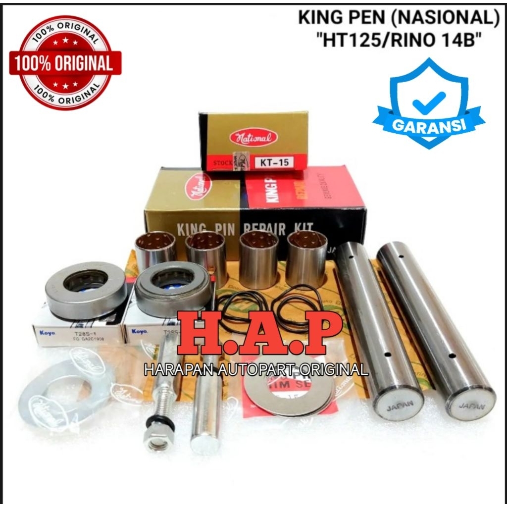 KING PIN / KING PEN 1SET DYNA HT125 HT130 MEREK NASIONAL ORIGINAL JAPAN