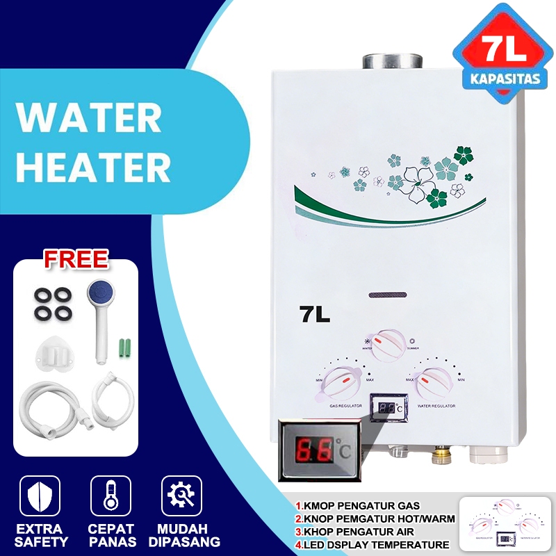 Water Heater Gas Pemanas Air 7 Liter /Pemanas Air Instan Tekanan Rendah/pemanas air gas alam untuk m