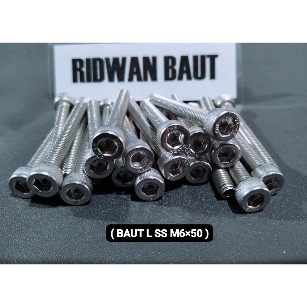 BAUT L STAINLESS 304 M6X50