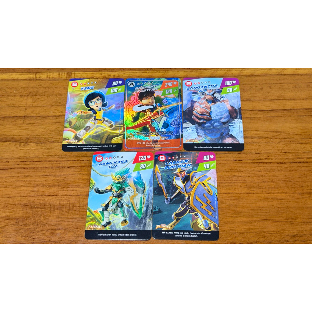 Boboiboy Monsta Galaxy Card Pek Fusion 1/9
