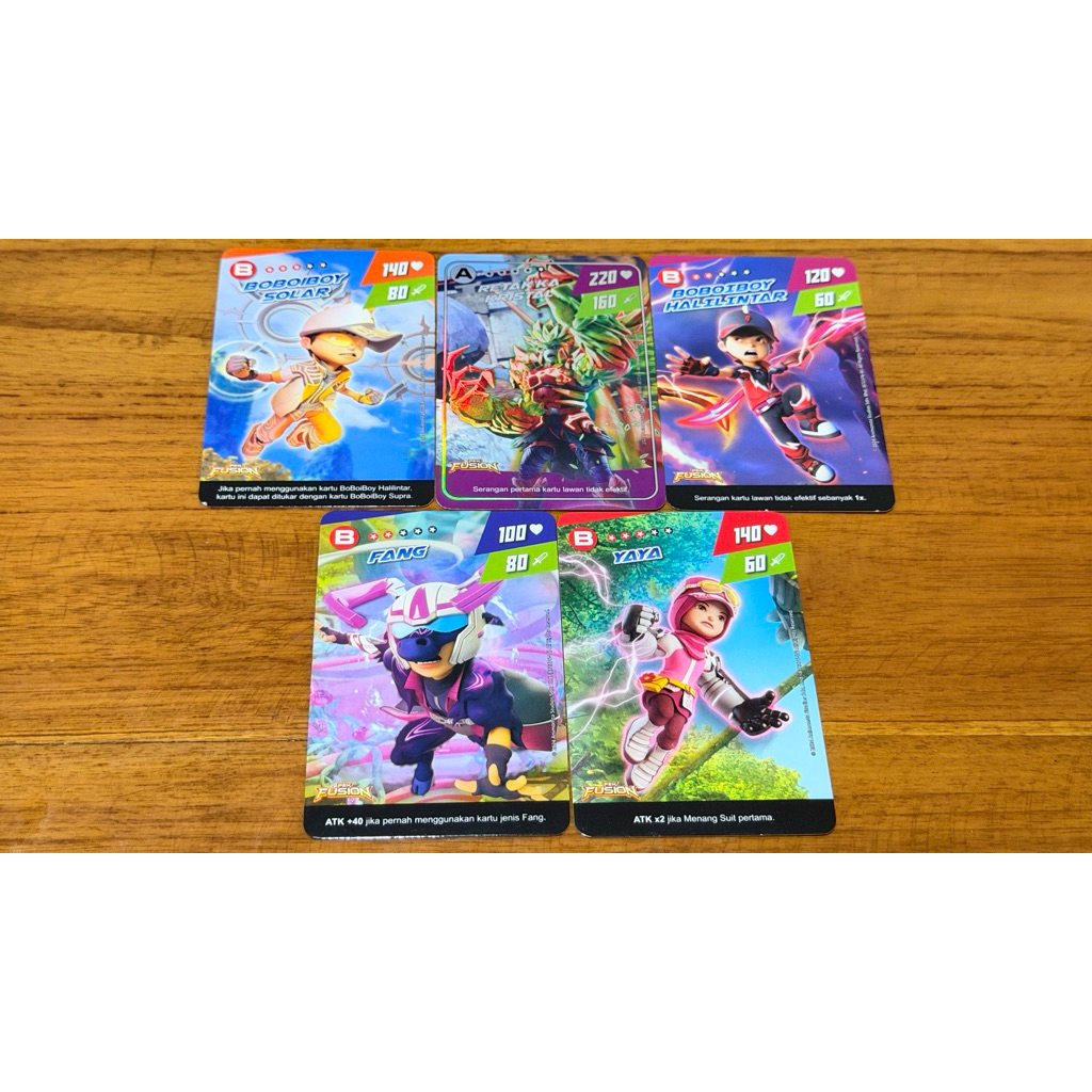 Boboiboy Monsta Galaxy Card Pek Fusion 9/9