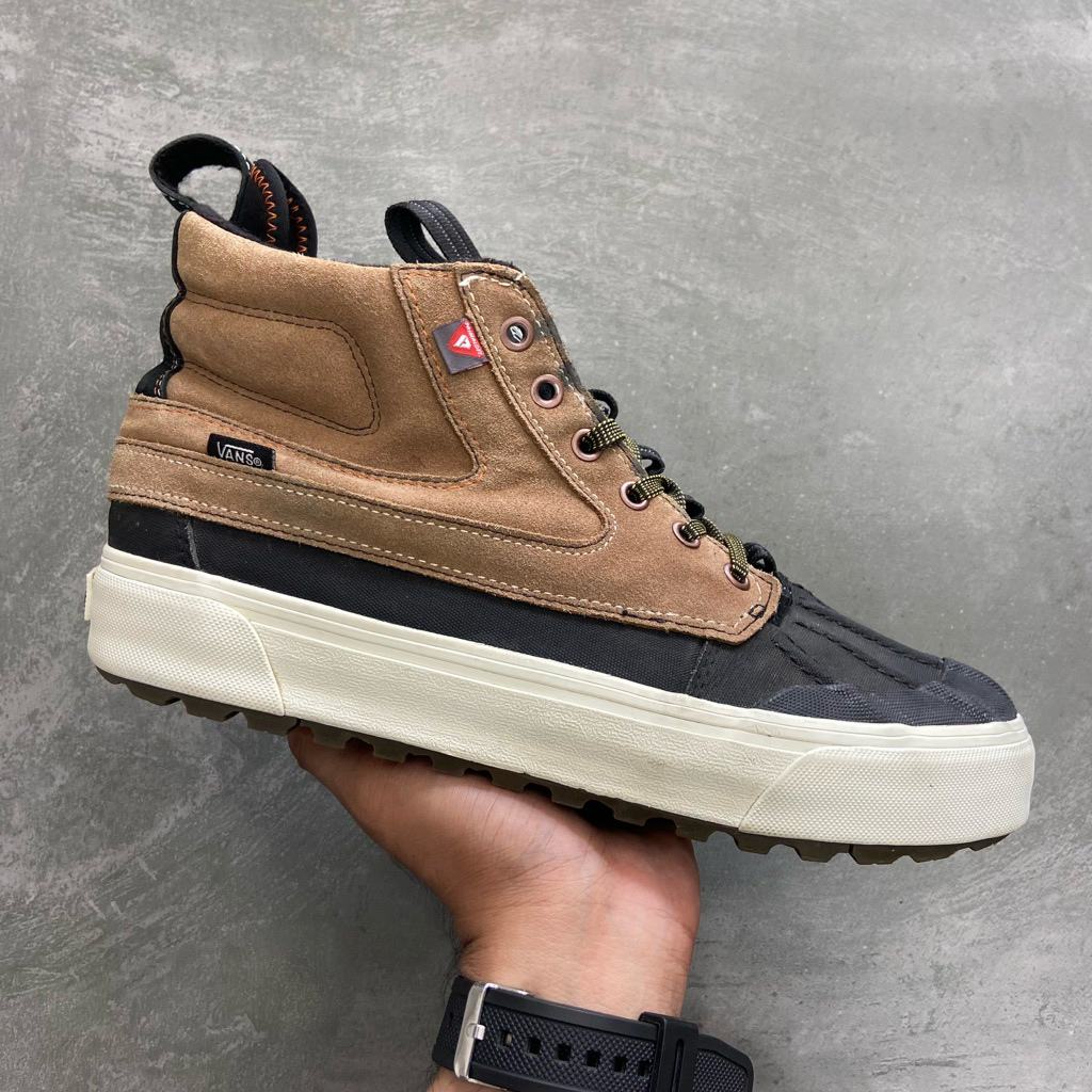[Size 42] Rare Vans Sk8-Hi Del Pato MTE-2 DX ‘Black Brown’ Leather Suede (VN0A5JMNY3U) Second Origin