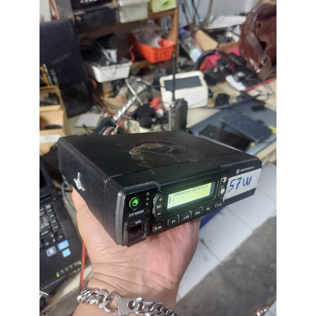 RADIO RIG MOTOTRBO XIR M6660 VHF BEKAS XIR6660 VHF SIAP PAKAI POWER 57 WATT MIRIP XIR M3688 DIGITAL 