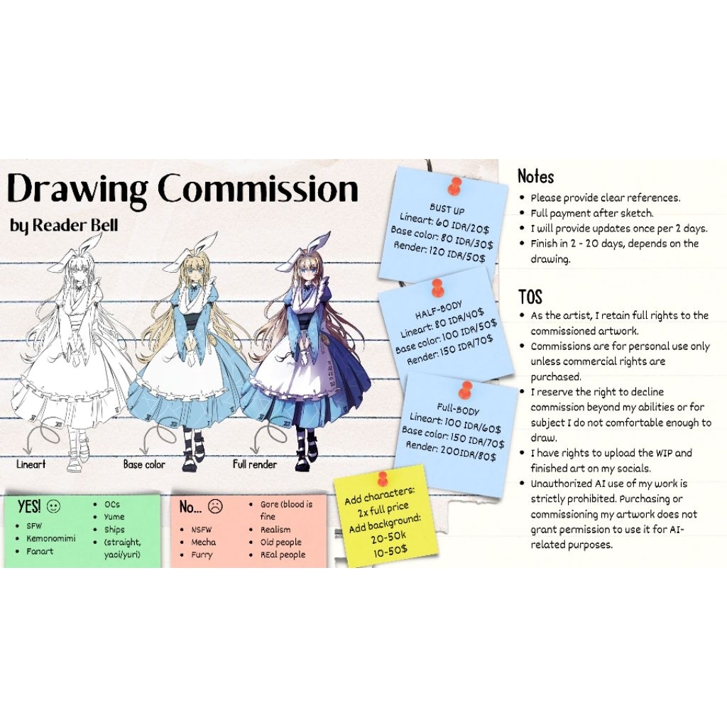 Komis gambar - Drawing commission