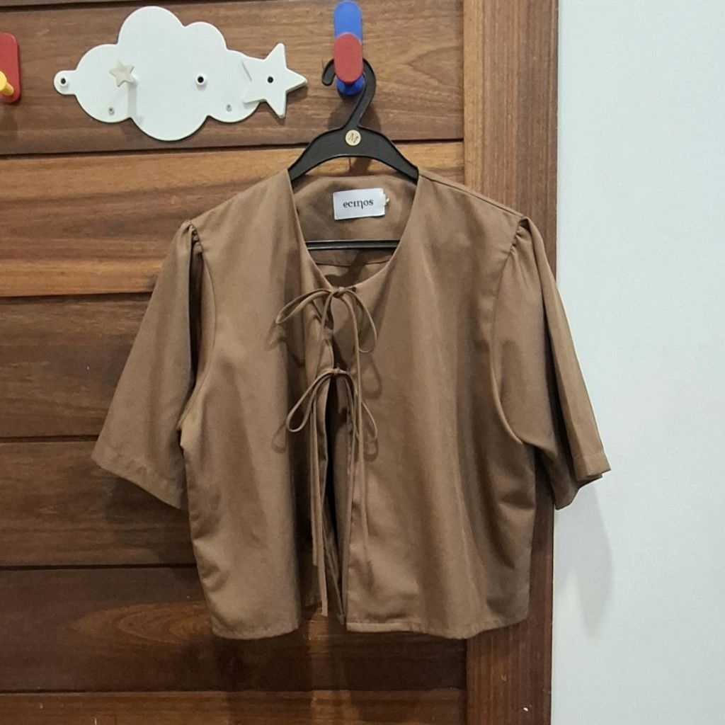 PRELOVED - Ecinos Solar Tie Top | Atasan wanita | Outer Wanita