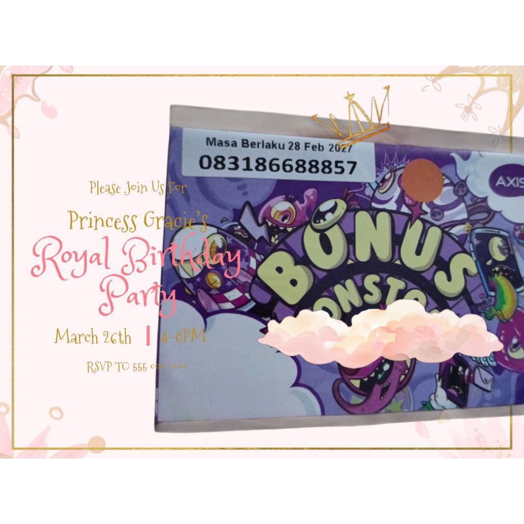 nomor cantik AXIS 8 66 888 57 isi kuota 3gb jaringan 5G