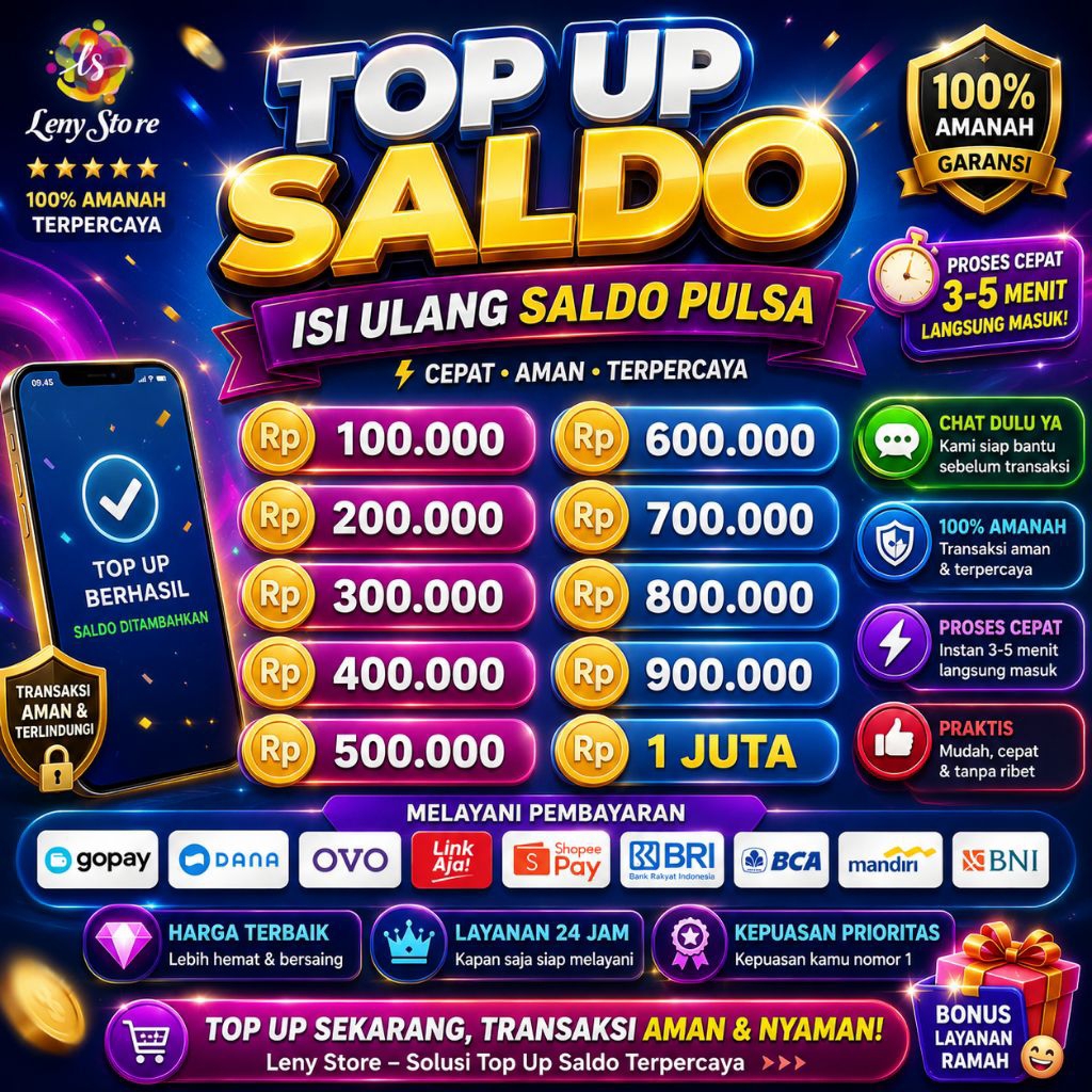 Top Sale Isi Ulang Top Saldo Pulsa Digital Mulai 100k - 1 Jt
