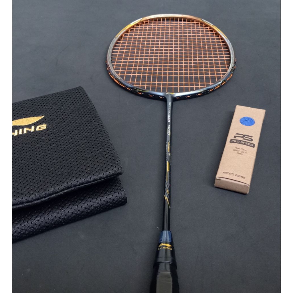 Raket badminton bulutangkis bekas second original lining 3d calibar 900