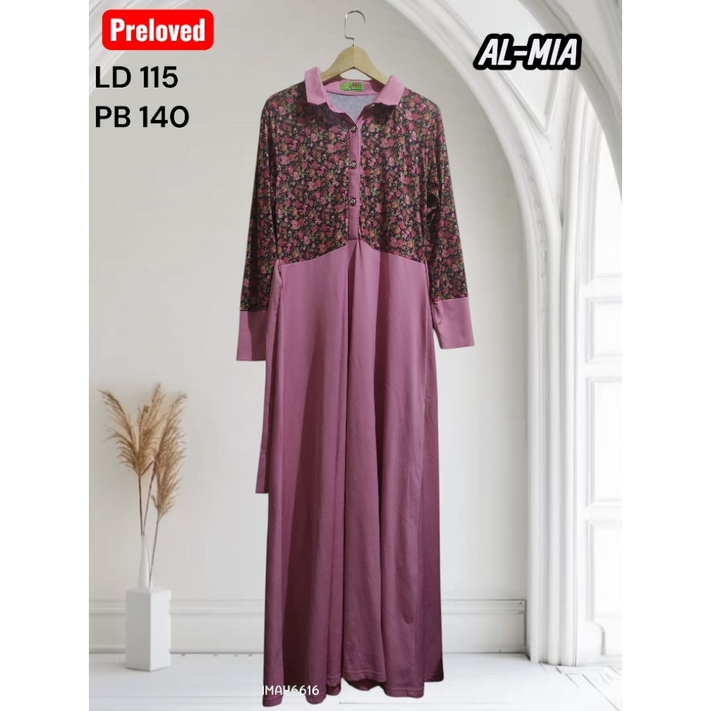 PL gamis  AL-MIA premium busui mayung LD 115