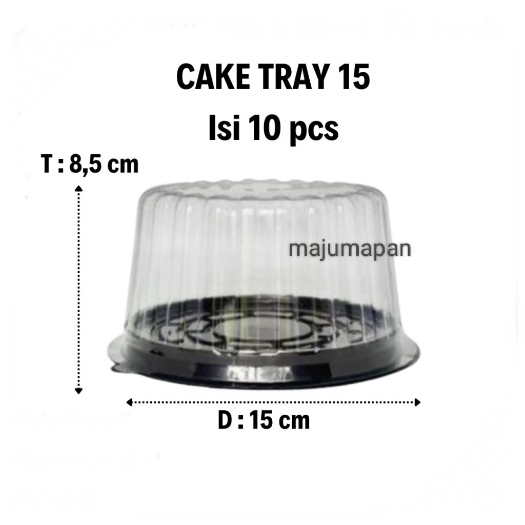 (10pcs) MIKA CAKE TRAY 15 / CAKE TRAY 15cm / MIKA TUMPENG MINI 15cm
