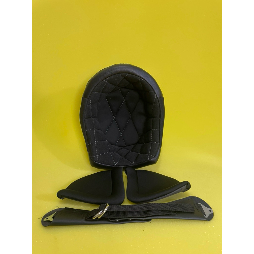Busa Helm Slim Head TX 500 Kulit Asli Warna Hitam