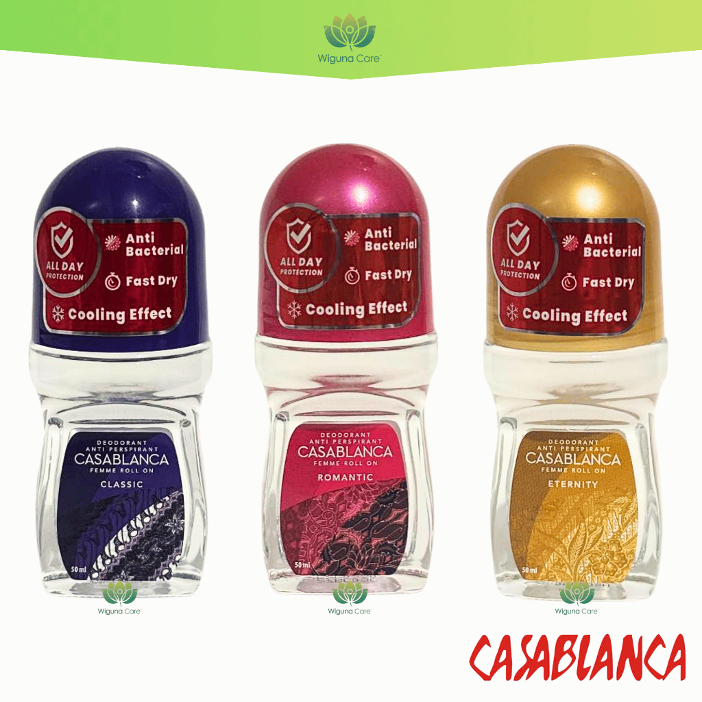 Casablanca Deodorant Roll On Pria Wanita 50ml