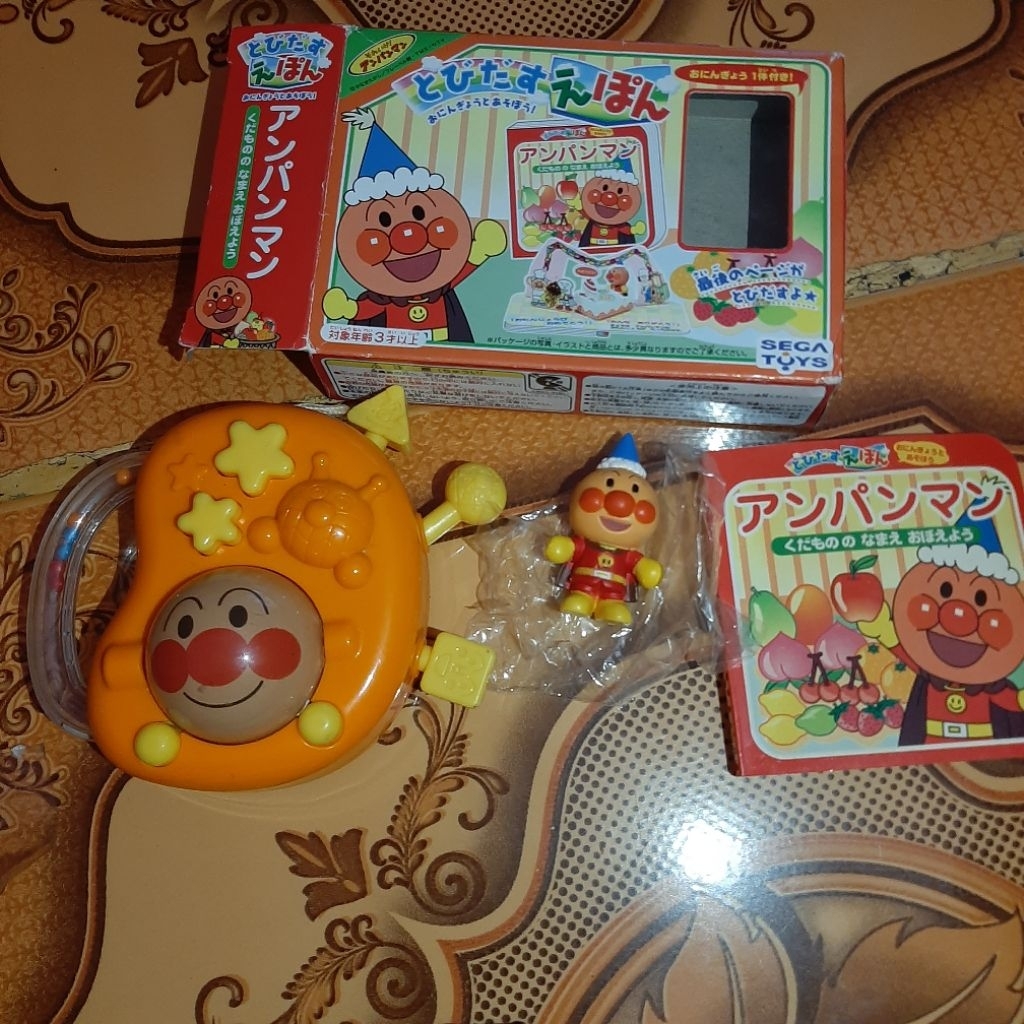 Figure anpanman pop up board book sega & mainan baby anpanman bandai