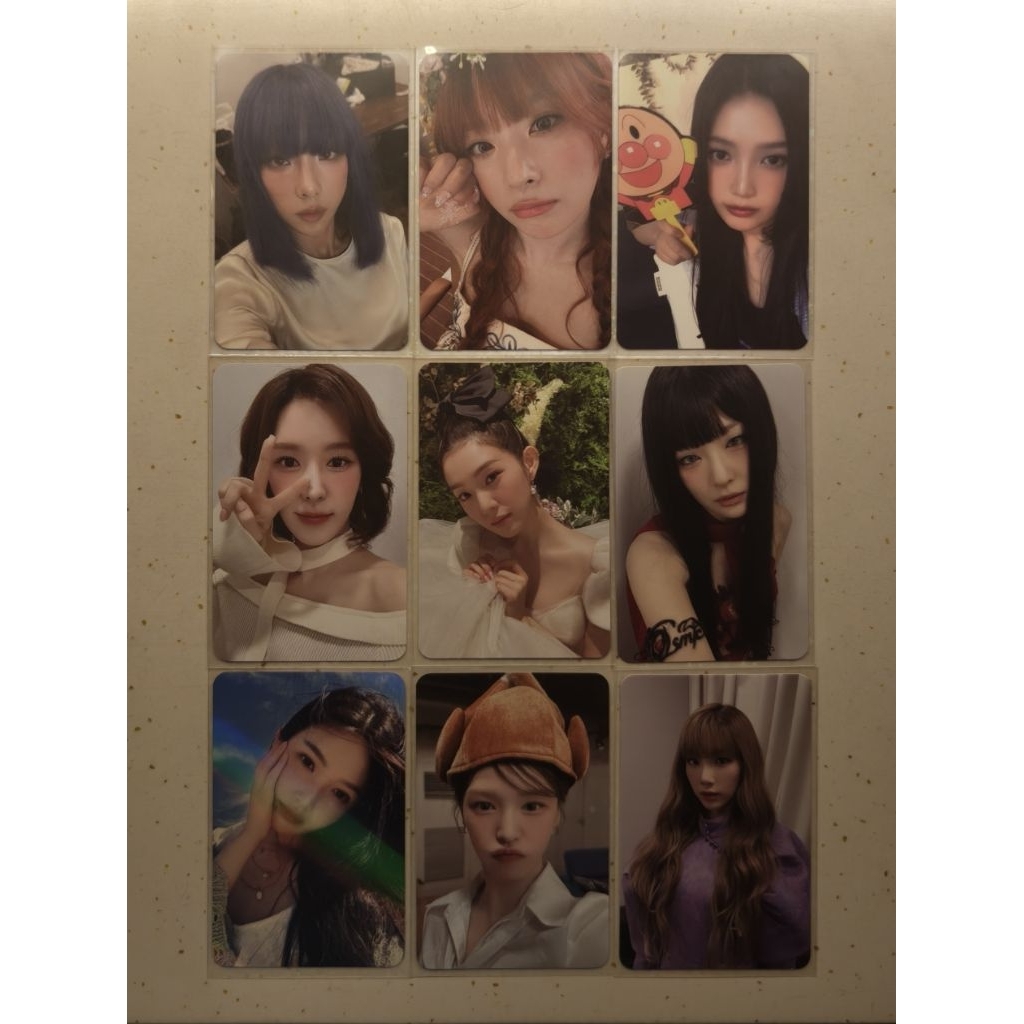 Rare Photocard Red Velvet (Irene, Wendy, Joy, Seulgi) & SNSD Taeyeon