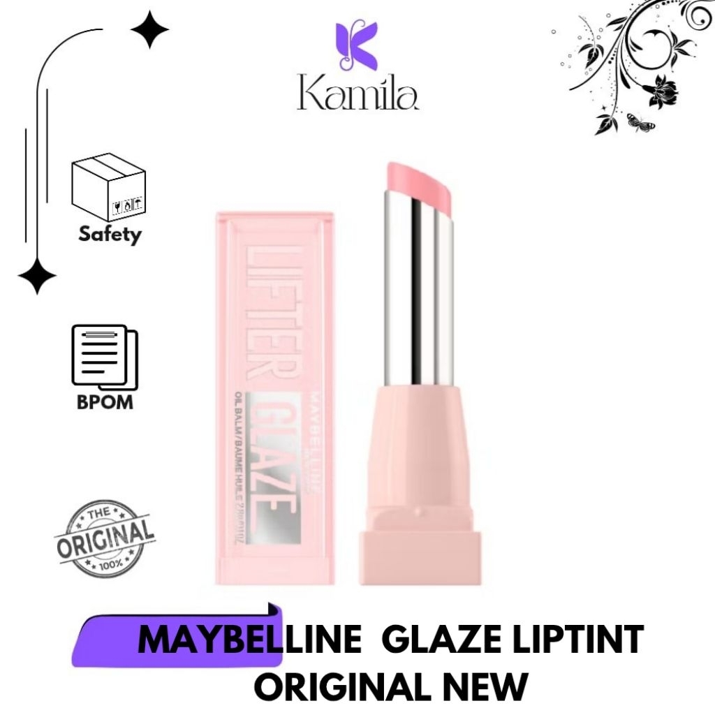 Maybelline Lifter Gloss - Hyaluronic Acid, Tekstur Glossy Melembabkan, Bibir Penuh Tanpa Filler