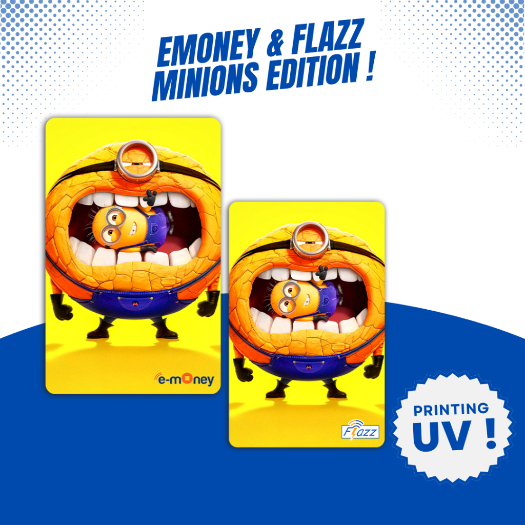 Custom Kartu Minions - Support NFC - Kartu Emoney Flazz Gen 2 Support NFC