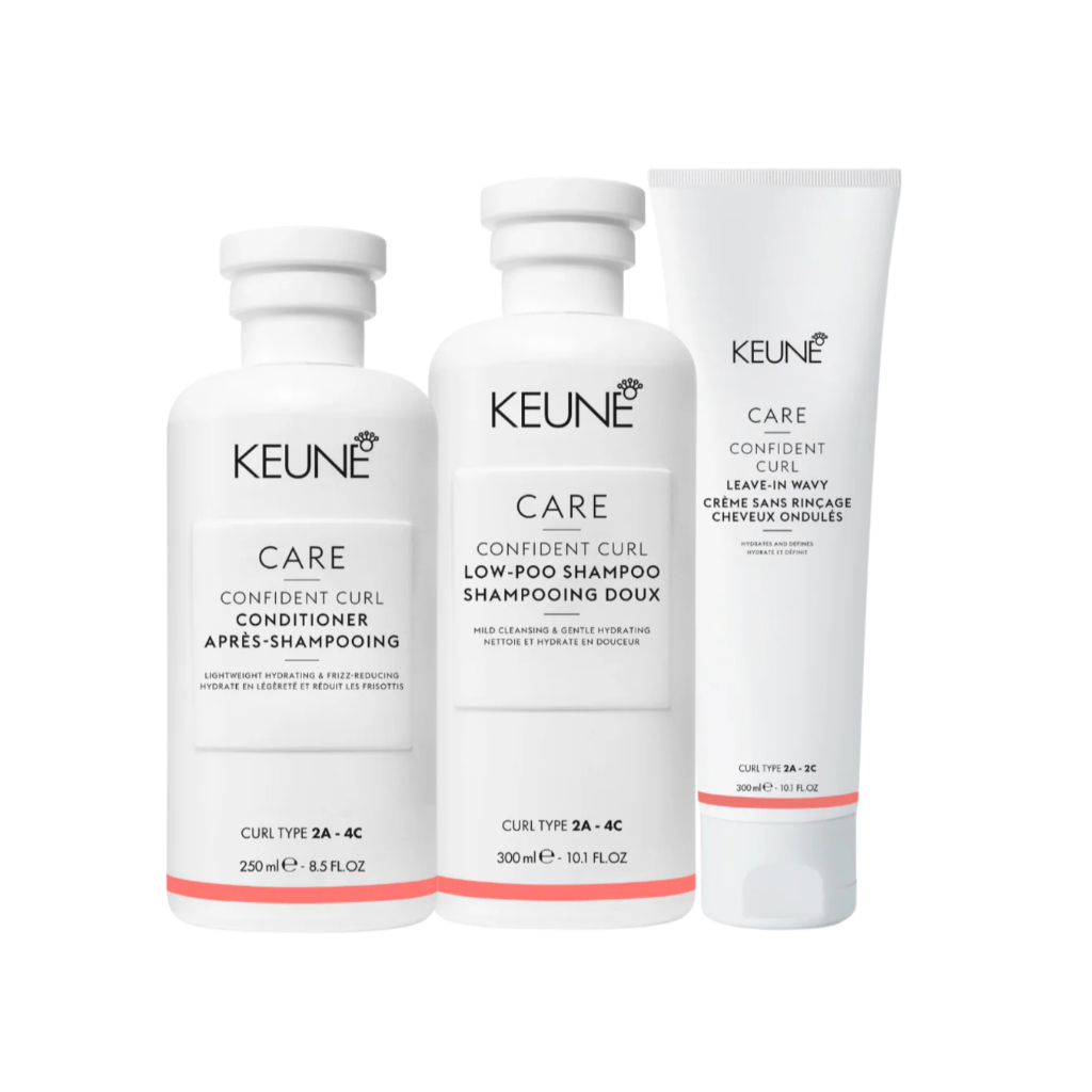 Keune Confident Curl Shampoo, Conditioner & Live-in Wavy