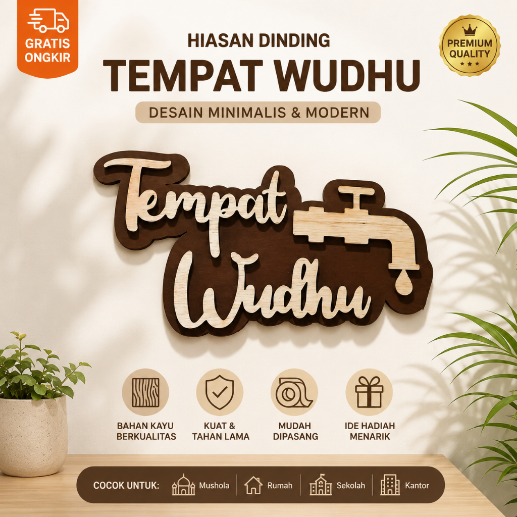 Tulisan Dinding Tempat Wudhu