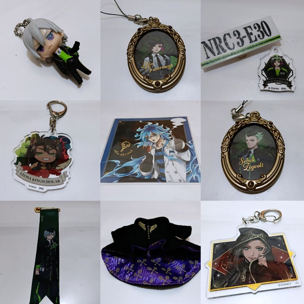 Official Twisted wonderland merch figure keychain figure acrylic