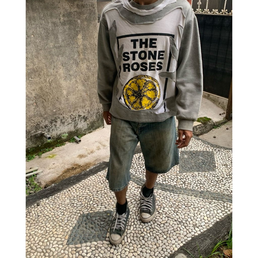 Reworked Band Collage Crewneck