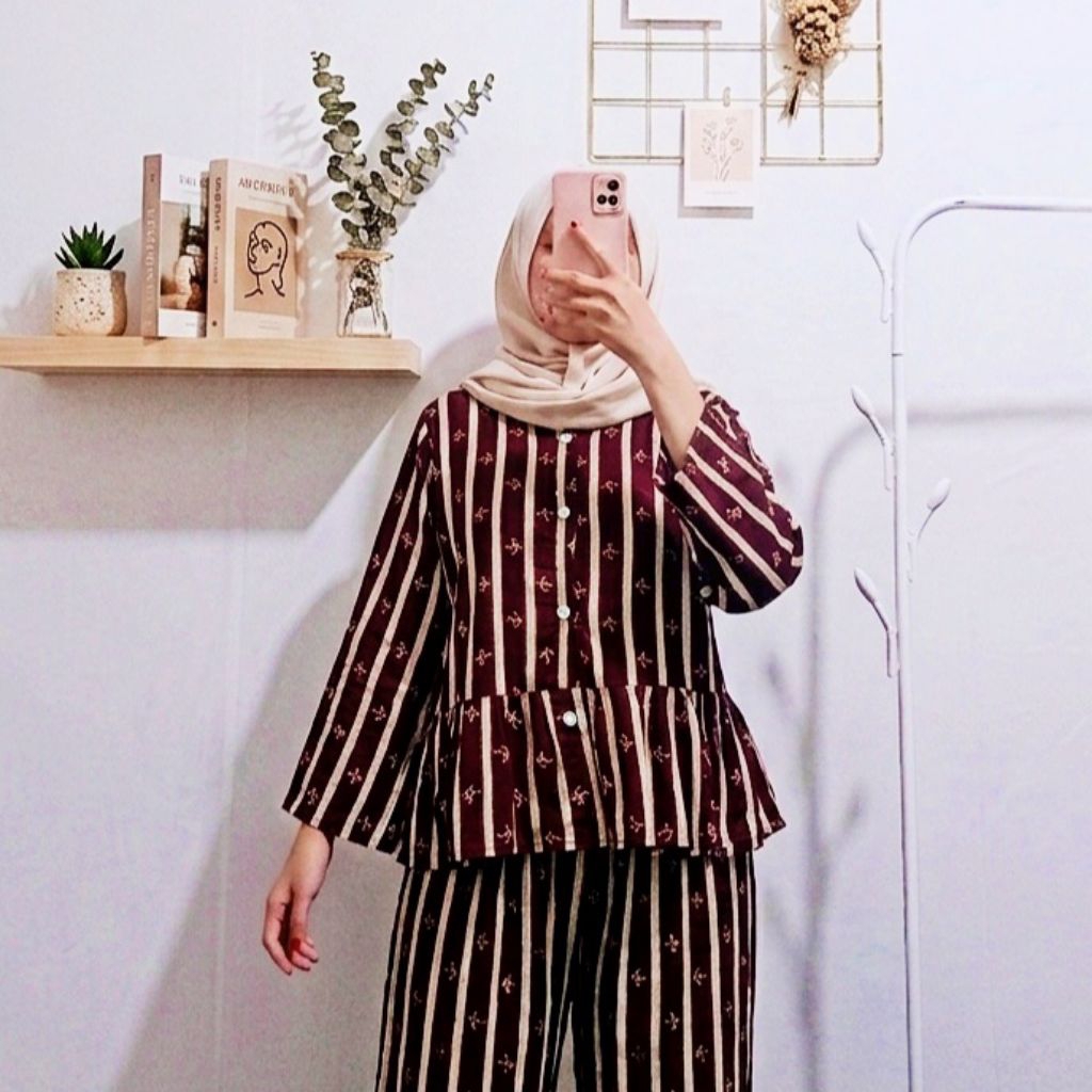ONE SET RAYON PREMIUM // BAJU SETELAN SANTAI // BAJU TIDUR BAHAN RAYON // BAJU ONE SET SETELAN RAYON