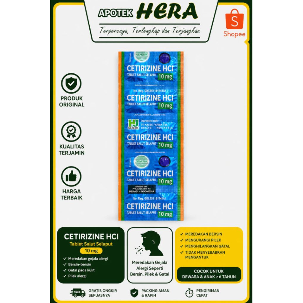 CETIRIZINE HCI 10 mg